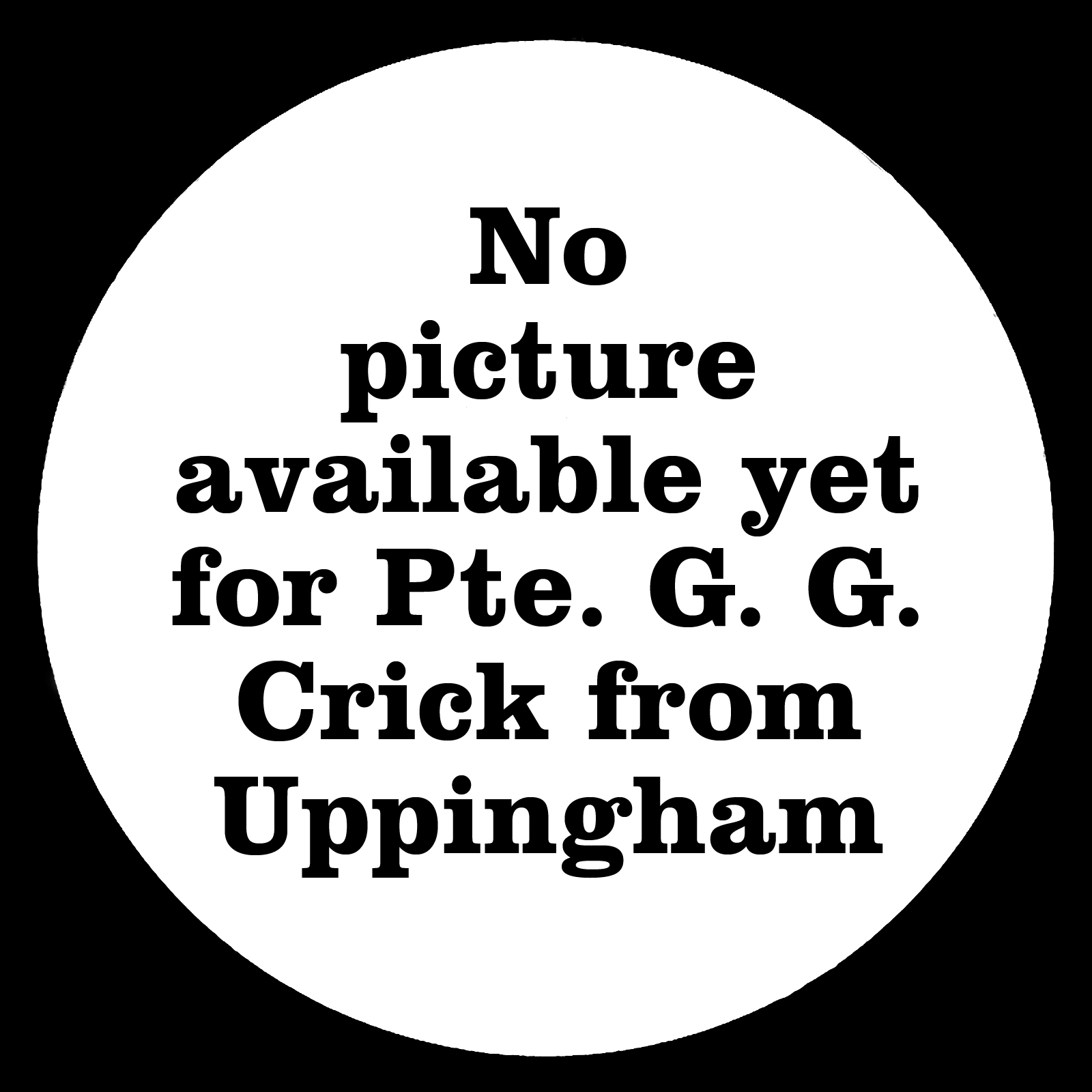 CRICK George G 